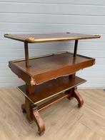 Elegante 19e eeuwse etagère/ bijzettafel met marquetry, Antiek en Kunst, Ophalen
