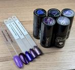 5 flesjes gelpolish van Semilac, Gebruikt, Paars, Ophalen of Verzenden, Handen en Nagels