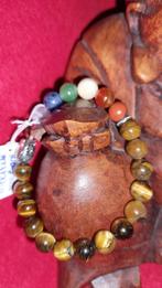 1 Bracelet Bouddhiste Pierre naturelle Oeil du Tigre, Brun, Autres matériaux, Enlèvement ou Envoi, Neuf