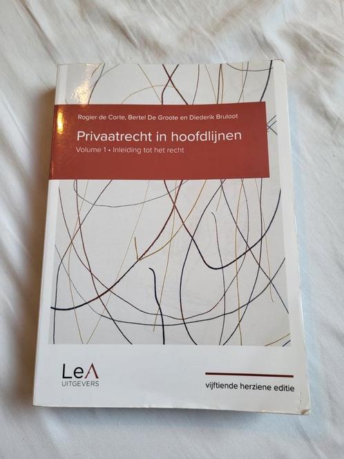 Privaatrecht in hoofdlijnen volume 1 (15de editie), Livres, Livres d'étude & Cours, Utilisé, Enseignement supérieur, Enlèvement ou Envoi