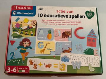 Clementoni collectie van 10 educatieve spellen beschikbaar voor biedingen