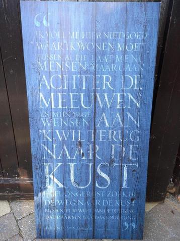 Canvasdoek 50x100cm 'de kust' beschikbaar voor biedingen