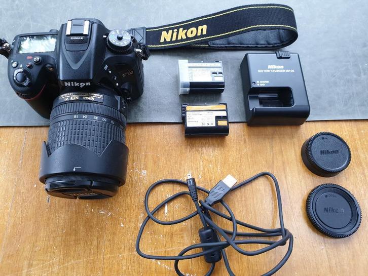 Nikon D 7100 + 2 lenzen, Audio, Tv en Foto, Fotocamera's Digitaal, Zo goed als nieuw, Spiegelreflex, Nikon, Geen optische zoom