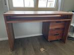 Mooi teakhouten bureau, inclusief ladenblok, Huis en Inrichting, Bureaus, Ophalen, Zo goed als nieuw, Bureau