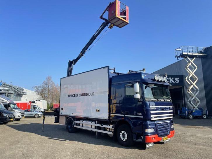 DAF XF 105 Skyworker, Auto's, Vrachtwagens, ABS, Airconditioning, DAF, Diesel, Blauw
