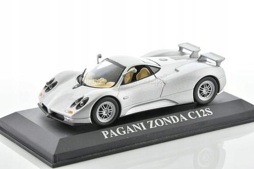Pagani Zonda C12 S zilver IXO NIEUW 1/43, Hobby en Vrije tijd, Modelauto's | 1:43, Nieuw, Auto, Overige merken, Ophalen of Verzenden