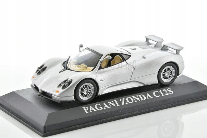 Pagani Zonda C12 S zilver IXO NIEUW 1/43, Hobby en Vrije tijd, Modelauto's | 1:43, Nieuw, Auto, Overige merken, Ophalen of Verzenden