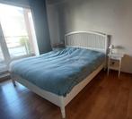 Tweepersoonsbed IKEA Kingsize, Huis en Inrichting, Slaapkamer | Bedden, Ophalen, Tyssedal, Wit, Tweepersoons