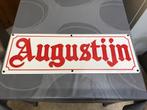 Panneau d'affichage belge en émail Augustijn, Enlèvement ou Envoi, Utilisé, Panneau, Plaque ou Plaquette publicitaire