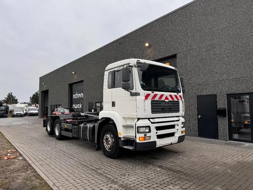 MAN TGA 26.360 Haaksysteem 6X2 (bj 2004), Auto's, Vrachtwagens, Bedrijf, MAN, Diesel, Euro 3, Automaat, Wit, BTW verrekenbaar