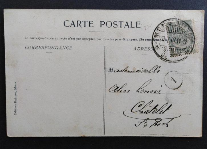 Carte Postale ancienne ) de Mons  Le doudou en 1911, Collections, Cartes postales | Belgique, Affranchie, Hainaut, Avant 1920