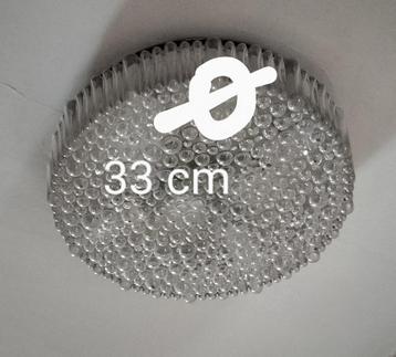 Vintage plafond lamp ik bubble glas beschikbaar voor biedingen