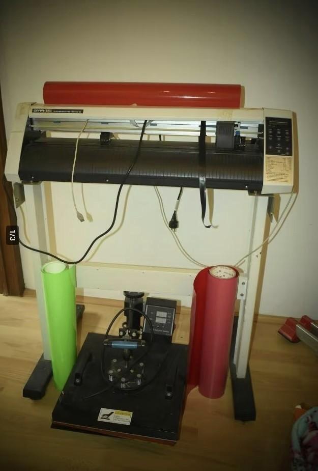 Graphtec CE8000-60E + hittepers + verschillende kleuren, Hobby & Loisirs créatifs, Autocollants & Images, Utilisé, Enlèvement