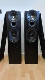 Kef Q7 zuilspeakers in de originele elegante kleur Black ash, Overige merken, Front, Rear of Stereo speakers, Ophalen of Verzenden