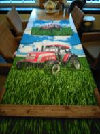 katoenen lakens  rode tractor met groen gras, Groen, Ophalen of Verzenden, Zo goed als nieuw