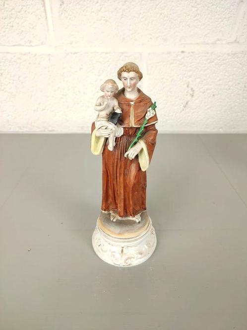 Biscuit beeld St Antonius, Antiek en Kunst, Antiek | Religieuze voorwerpen, Ophalen of Verzenden