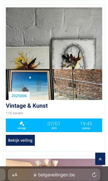 Belgaveilingen kunst en antiek beschikbaar voor biedingen