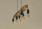Moderne industriële hanglamp – 6 lichtpunten, Huis en Inrichting, Lampen | Hanglampen, Ophalen, Zo goed als nieuw