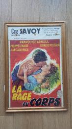 Affiche de film (encadrée) 1954 cinema Savoy Anvers, Collections, Cinéma et TV, Enlèvement, Avec cadre, Utilisé