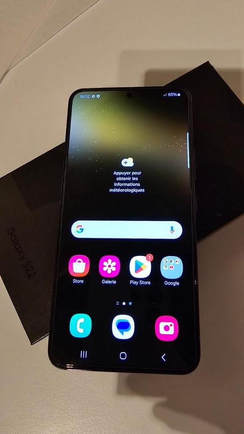 Samsung S22 zwart 128gb, Telecommunicatie, Mobiele telefoons | Samsung, Zo goed als nieuw, Galaxy S22, 128 GB, Touchscreen, Android OS