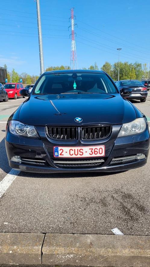 BMW E90 325i 2007, Auto's, BMW, Particulier, 3 Reeks, Open dak, Benzine, Euro 4, Berline, 4 deurs, Automaat, Zwart, Zwart, Leder en Stof