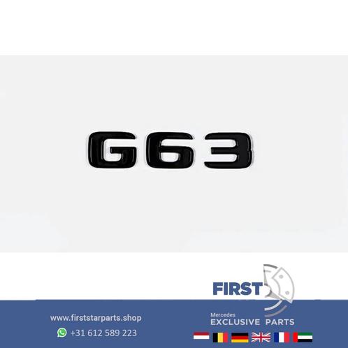 G63 LOGO ZWART EMBLEEM Mercedes G63 Klasse 2014-2022 G WAGON, Auto-onderdelen, Carrosserie, Mercedes-Benz, Achter, Nieuw, Ophalen of Verzenden