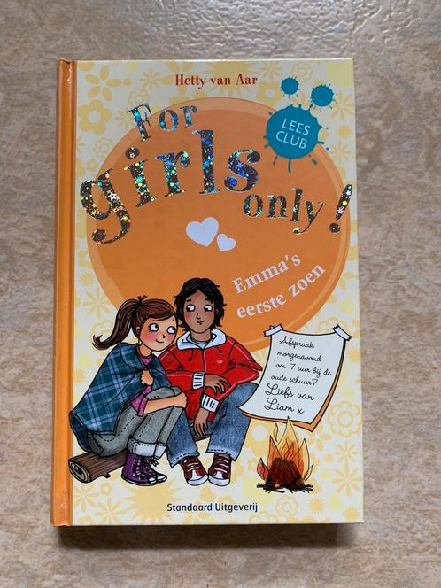 Hetty Van Aar - Emma's eerste zoen - For Girls Only 7, Boeken, Kinderboeken | Jeugd | 10 tot 12 jaar, Gelezen, Fictie, Ophalen of Verzenden