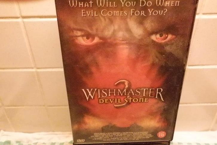 DVD Wishmaster 3 Devil Stone., Cd's en Dvd's, Dvd's | Horror, Zo goed als nieuw, Gore, Vanaf 16 jaar, Verzenden