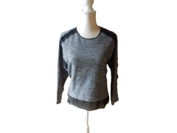 (93) - pull femme t.S gris noir - zara - beschikbaar voor biedingen