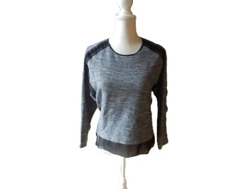 (93) - pull femme t.S gris noir - zara -, Kleding | Dames, Truien en Vesten, Zo goed als nieuw, Maat 36 (S), Grijs, Ophalen of Verzenden