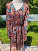 gekleurd kleed large, Maat 42/44 (L), Oranje, Ophalen of Verzenden, Zo goed als nieuw