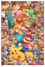 Super smash bros, Verzamelen, Posters, Ophalen of Verzenden, Zo goed als nieuw
