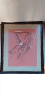 Gery Trefois originele krijttekening naakt Belgische kunsten, Ophalen