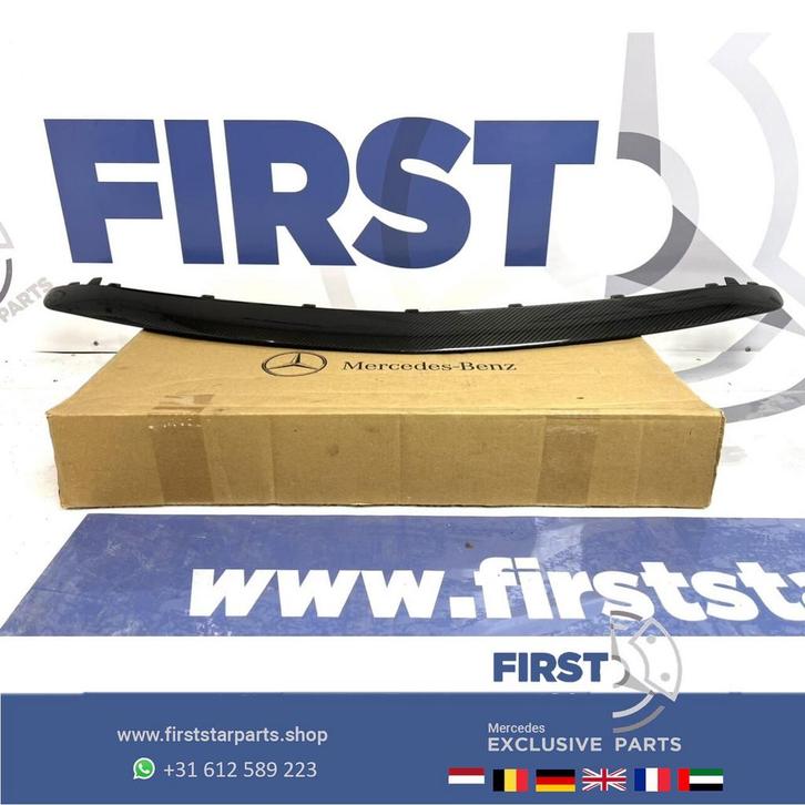 W213 E KLASSE E63 E63s AMG CARBON SPOILER LIP Voorbumper ORI, Auto-onderdelen, Overige Auto-onderdelen, Mercedes-Benz, Gebruikt