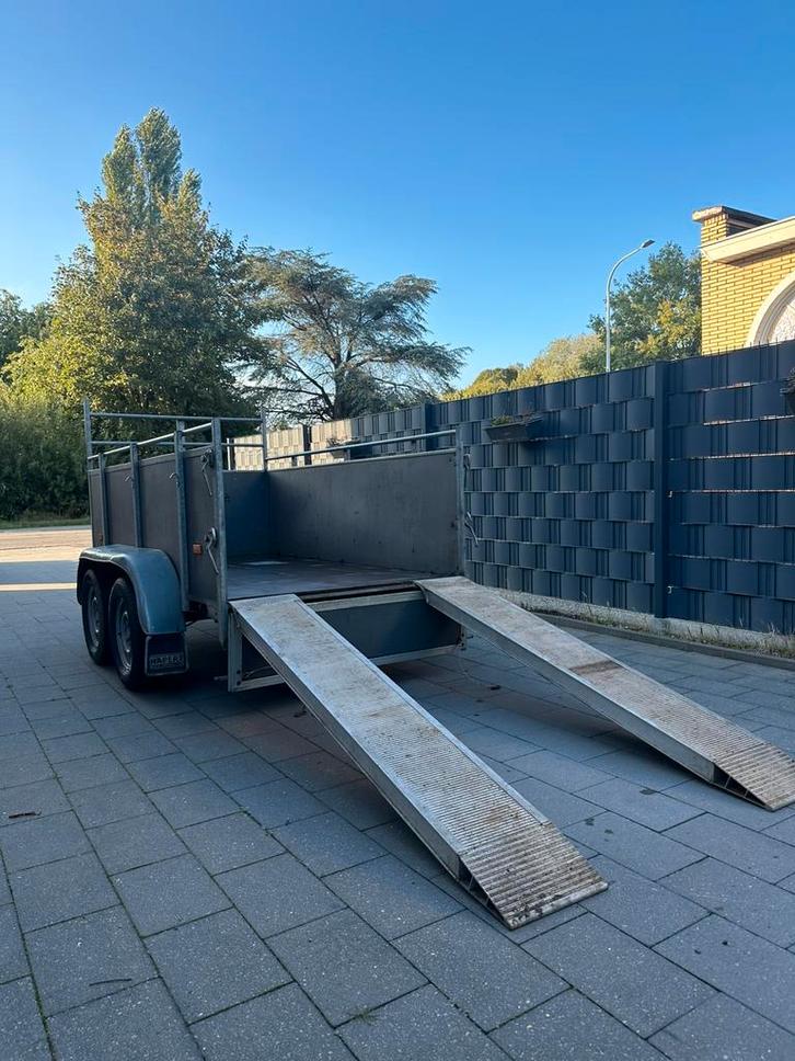 Geremde aanhangwagen dubbelas 2000KG, Auto diversen, Aanhangers en Bagagewagens, Zo goed als nieuw, Ophalen of Verzenden