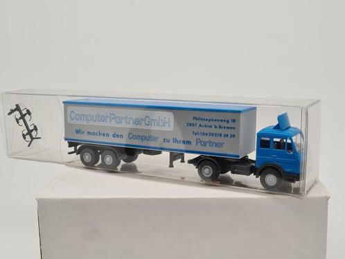 Valise Mercedes Truck Computer Partner - Wiking 1/87, Hobby & Loisirs créatifs, Voitures miniatures | 1:87, Comme neuf, Bus ou Camion