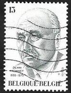 1 Postzegel België 1988 Jean Monnet, Postzegels en Munten, Postzegels | Europa | België, Europa, Frankeerzegel, Ophalen of Verzenden