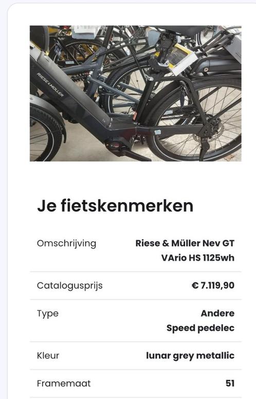Speedpedelec Riese & Müller 2 batterijen, Fietsen en Brommers, Fietsen | Dames | Damesfietsen, Zo goed als nieuw, Overige merken