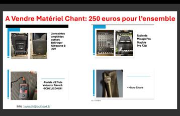 Vente Materiel chant, Enlèvement, Utilisé, Autres types