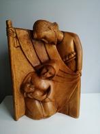 Houtscluptuur kersttafereel, Antiek en Kunst, Ophalen of Verzenden