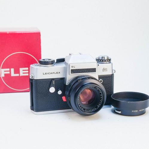 Leica Leicaflex SL met Summicron-R 50mm f2 in originele doos, Audio, Tv en Foto, Fotocamera's Analoog, Zo goed als nieuw, Spiegelreflex