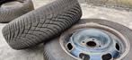 4 winterbanden op velgen, Auto-onderdelen, Ophalen, Gebruikt, 15 inch, Banden en Velgen