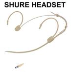 Nieuwe cremekleurige headset voor shure draadloze microfoons, Muziek en Instrumenten, Ophalen of Verzenden, Nieuw, Zangmicrofoon