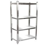 Horeca Stelling met 4 legborden RVS | 120 x 50 x 155 cm, Ophalen of Verzenden, Nieuw