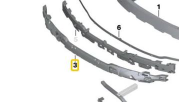 Bumperbalk schock absorber foam voorzijde BMW 3 serie G20 51 beschikbaar voor biedingen