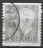 Suède 1957 - Yvert 421 - Roi Gustave VI (ST), Timbres & Monnaies, Timbres | Europe | Scandinavie, Envoi, Suède, Affranchi