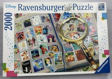 Puzzle Disney Ravensburger 2000 pièces. Mes plus beaux timbr disponible aux enchères