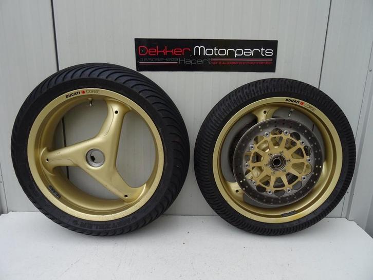Complete set Wielen / Velgen + Schijven Ducati 748 916 996, Motoren, Onderdelen | Ducati, Gebruikt, Ophalen of Verzenden