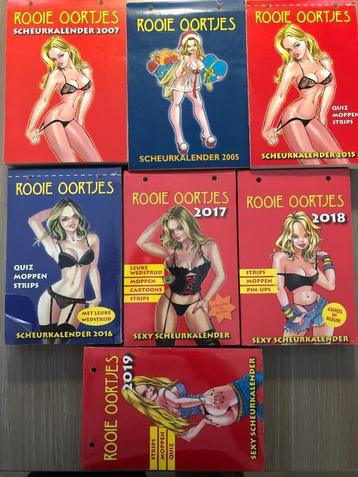 Rooie oortjes scheurkalenders  beschikbaar voor biedingen