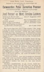 Oorlogsslachtoffer 40/45 EH Servatius Peeraer Ravels Eel, Ophalen